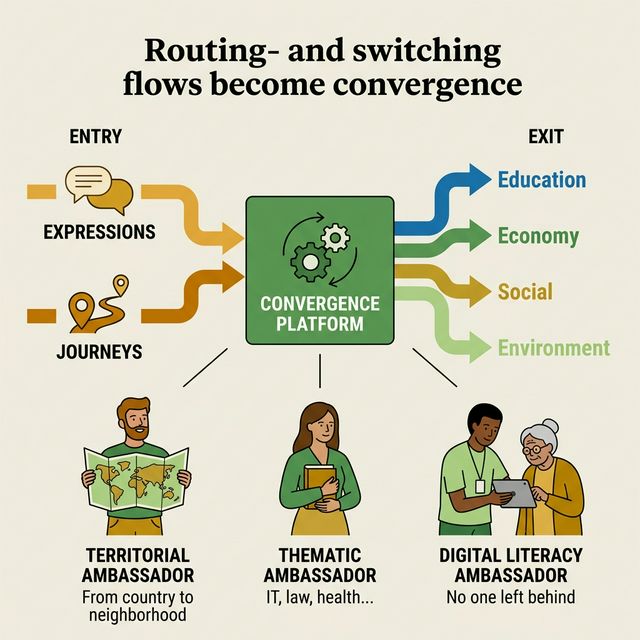 La plateforme de convergence et les ambassadeurs